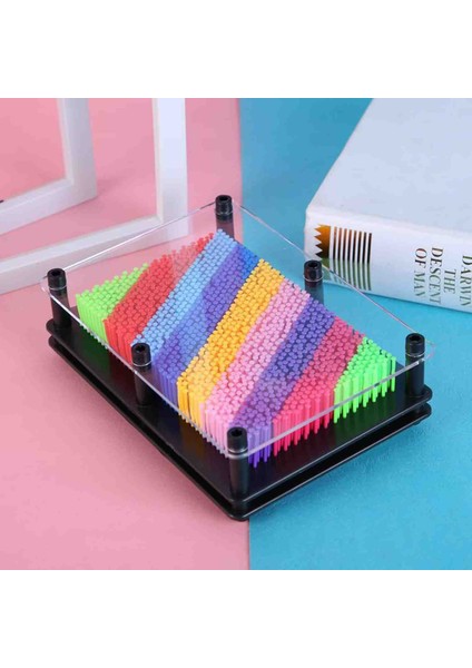 Pinart 3D Baskı Oyuncağı Renkli Dekoratif Masaj Strés Giderici Iğneli Sanat Tablası Eğlenceli Hediyelik Kutu Özel Seri modelleri