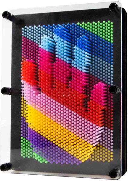 Pinart 3D Baskı Oyuncağı Renkli Dekoratif Masaj Strés Giderici Iğneli Sanat Tablası Eğlenceli Hediyelik Kutu Özel Seri fırsatları