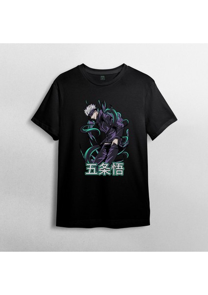 Jujutsu Kaisen Satoru Gojo %100 Pamuklu Bisiklet Yaka T-Shirt Model - 3 fiyatları