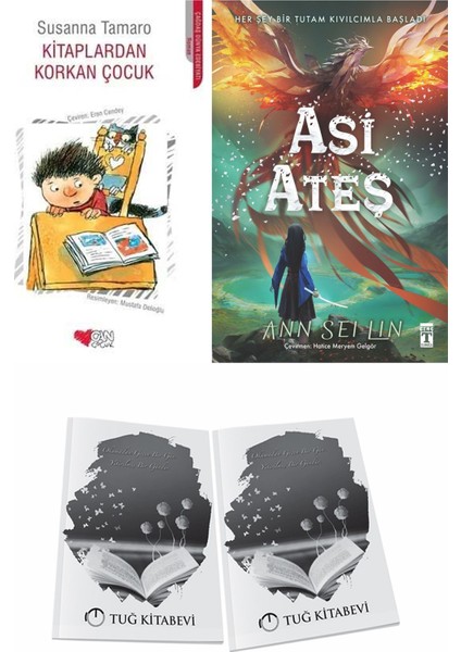 Kitaplardan Korkan Çocuk ve Asi Ateş + Hediyeli