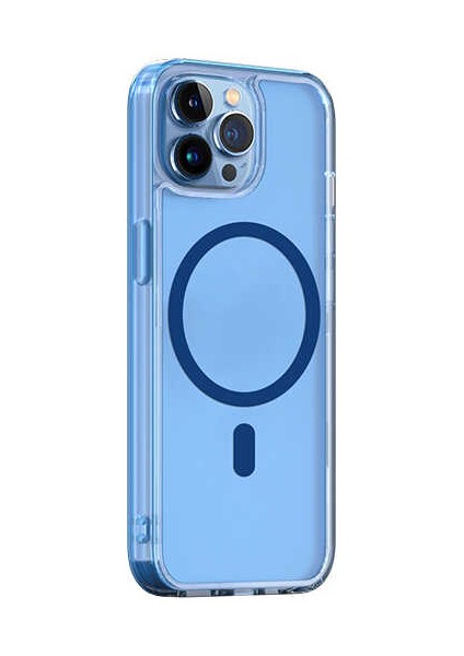 iPhone 14 Pro Max M-Safe Şarj Özellikli Kamera Çıkıntılı Silikon Kılıf