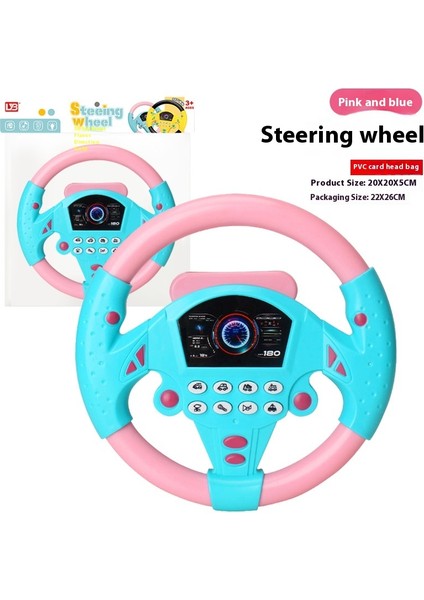 Çocuk Oyuncakları Simülasyon Co-Pilot Müzik Direksiyon Kapalı Bebek Erken Eğitim Eğitici Aydınlanma Oyuncakları (Yurt Dışından)
