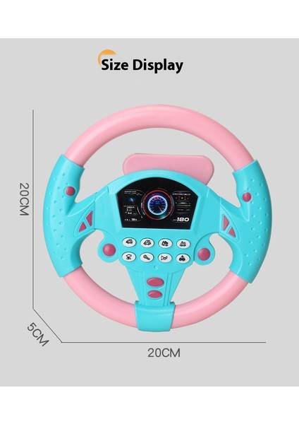 Çocuk Oyuncakları Simülasyon Co-Pilot Müzik Direksiyon Kapalı Bebek Erken Eğitim Eğitici Aydınlanma Oyuncakları (Yurt Dışından)