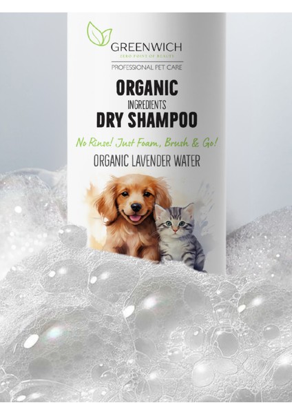 Kuru Şampuan 150 ml | Tüy Dökülme | Parazit Bit Pire Mantar Uzaklaştırıcı | Kedi Köpek