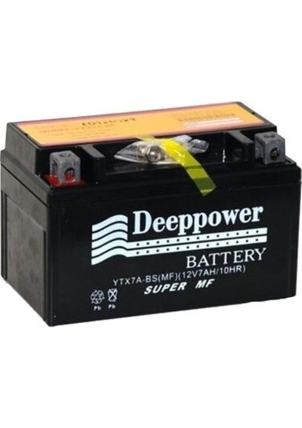 Akü Motor YTX7A Bs (12V 7AH/10HR) Deeppower