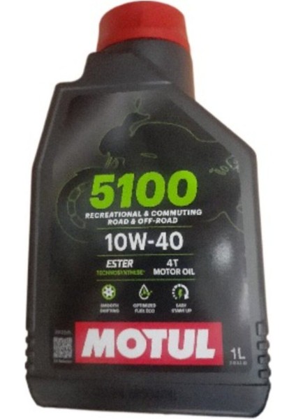 Motosiklet Yağı Motul 5100 10W40 4t Yarı Sentetik Orginal Fransız