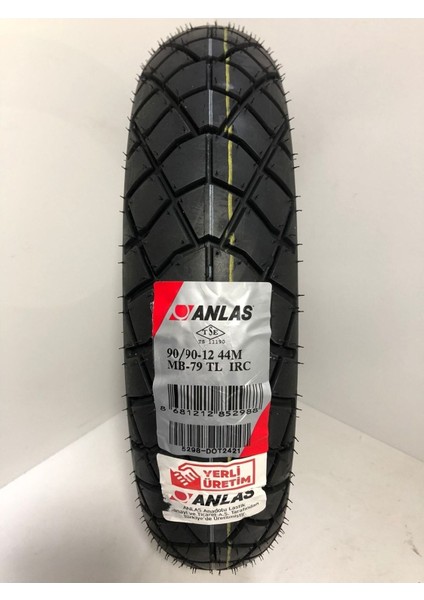 90/90-12 44M Irc Mb-79 Anlaş Dış Lastik - Tubeless