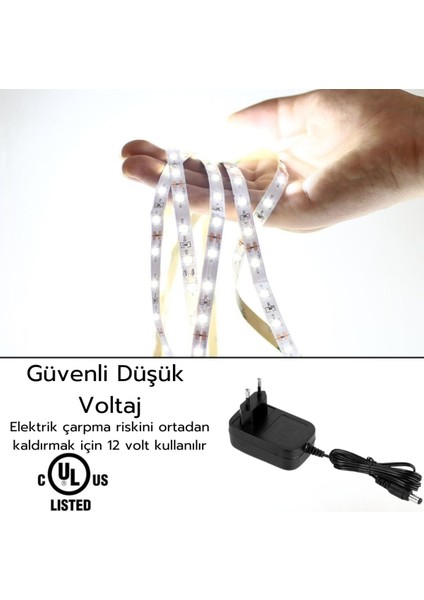 5 Metre Dimmer Anahtarlı Beyaz Işık Şerit LED Seti SB-6513 indirimleri