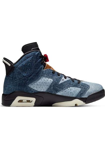 Air Jordan 6 Retro Washed Denim Sail Black Varsity RED-CT5350-401 fırsatları