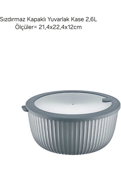 Dora Sızdırmaz Kapaklı Yuvarlak Kase 4'lü Set modelleri
