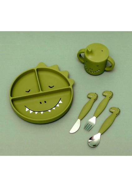 Silikon Çatal Kaşık ve Bıçak Seti Mr.dino