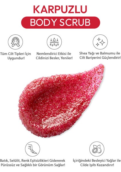 Canlandırıcı, Yenileyici ve Nemlendirici Doğal Vücut Peelingi - 300 gr