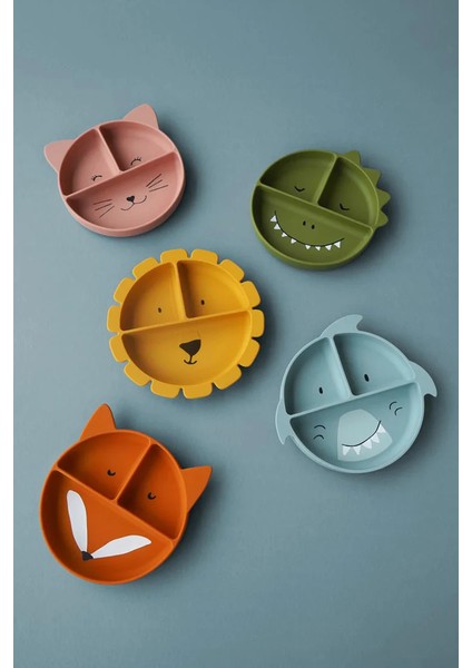 Silikon Vakumlu Bölmeli Tabak Mr.shark modelleri