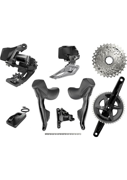 Rival Axs Kablosuz Yol Bisikleti Grup Vites Seti 2X12 | 48-35 -172.5MM