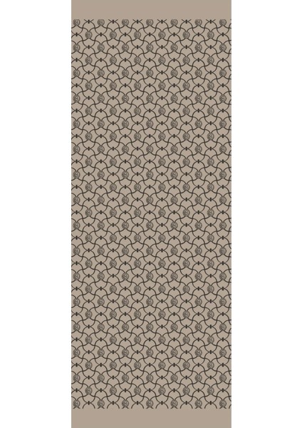 Marrakech Desen Çift Taraflı Şal Siyah-Bej