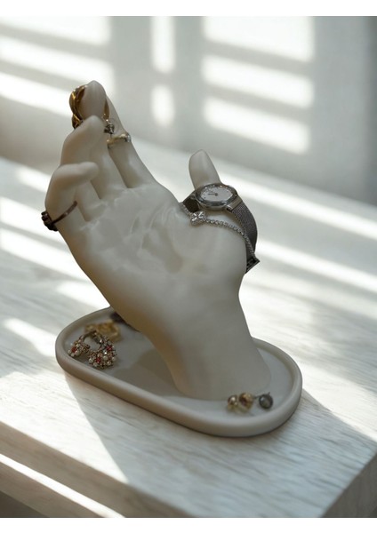 El Yapımı Modern Takı Düzenleyici, Şık ve Yüksek Kaliteli Dekoratif Saat, Yüzük, Küpe, Kolye fiyatları