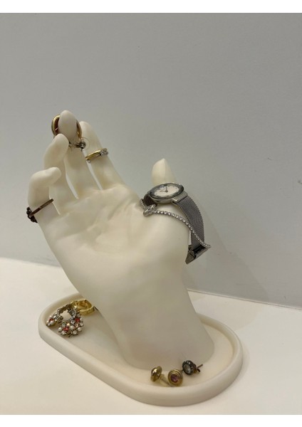 El Yapımı Modern Takı Düzenleyici, Şık ve Yüksek Kaliteli Dekoratif Saat, Yüzük, Küpe, Kolye fırsatları