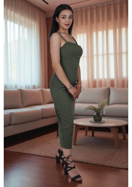 Şık Bodycon Midi Elbise