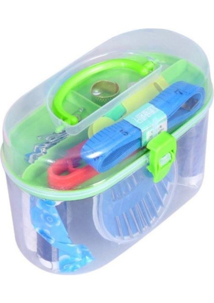 Mini Dikiş Kutusu Iğne Iplikli Mezuralı Set Takım