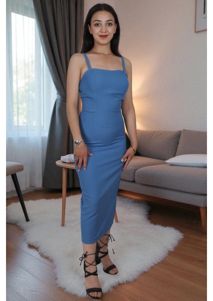 Şık Bodycon Midi Elbise