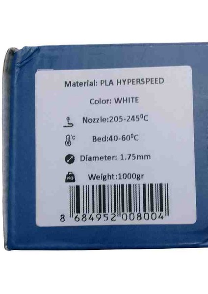 Filament Hyper speed 3D Yazıcı Pla 1.75 mm 1kg ten rengi skin modelleri