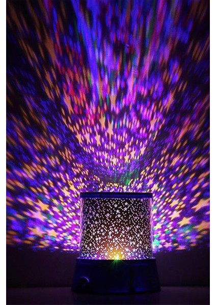 Yıldız Yansıtmalı Gece Lambası, Projeksiyon, Çocuk ve Genç Odası Için Şık Tasarım