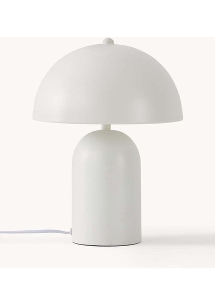 Şık Mantar Tasarımlı Masa ve Gece Lambası, Beyaz Renk modelleri
