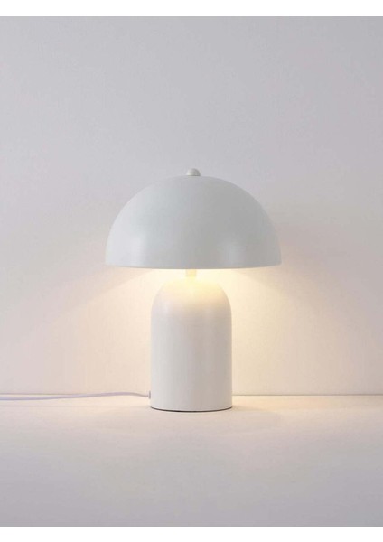 Şık Mantar Tasarımlı Masa ve Gece Lambası, Beyaz Renk fırsatları