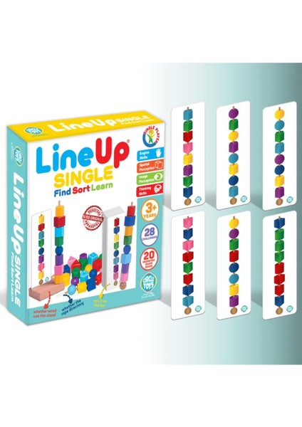 Toys Line Up Single - Tek Oyuncu Yeni Nesil Algi ve Zeka Oyunu