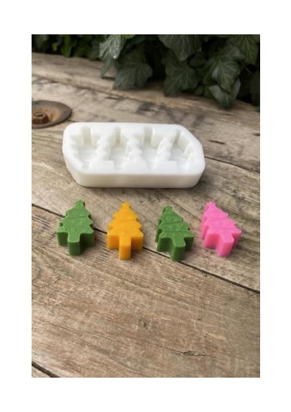 Concept Çam Ağacı Mini Dörtlü Mum Kalıbı (Silikon) fiyatları