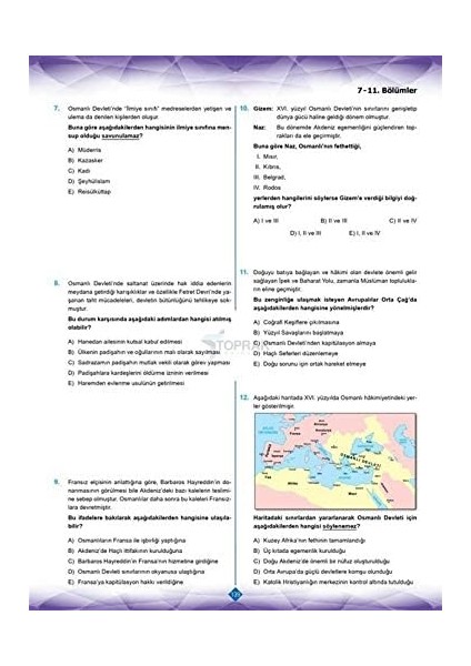 Ayt Tarih Yeni Nesil Soru Bankası Toprak Yayın fiyatları