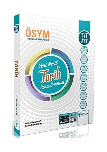 Ayt Tarih Yeni Nesil Soru Bankası Toprak Yayın modelleri