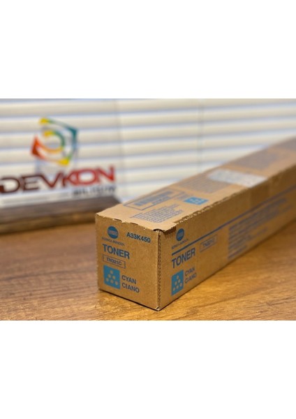 TN-321 Orjinal Mavi Toner Bizhub C224 C284 C364 A33K450 (TN321C)