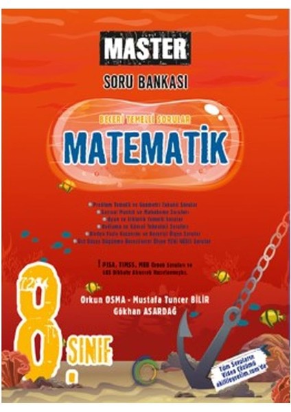 Yayinlari 8. Sinif Matematik Soru Bankasi Master Serisi 1122