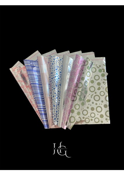 50 Adet 25X34 cm Karışık Desenli Bantlı Yapışkanlı Hediye Paketleme Poşeti, Hediye Poşeti ( 25X30*4 cm Kapak Boyu)