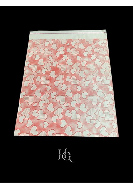 50 Adet 25X34 cm Karışık Desenli Bantlı Yapışkanlı Hediye Paketleme Poşeti, Hediye Poşeti ( 25X30*4 cm Kapak Boyu)