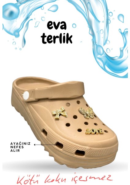 Rahat Tabanlı Yüksek Ölçekli Hastane Aşçı Hemşire Doktor Terliği Eva Sabo Kadın Terlik Nut