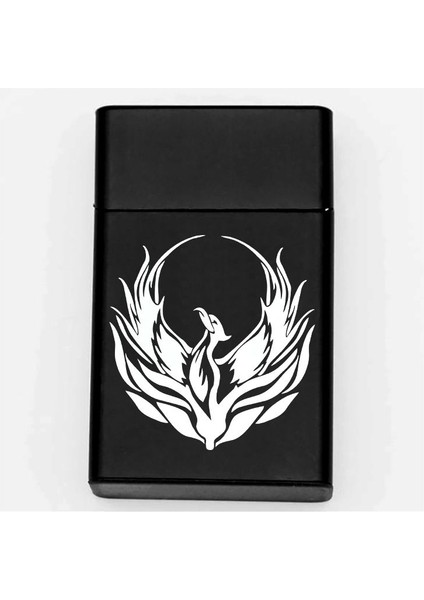 Anka Kuşu Desenli Metal Sigara Tabakası – Kişiye Özel Isimli Tütün Kutusu Hediyelik 2 fiyatları