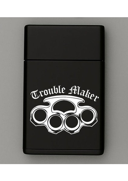 Trouble Maker Desenli Metal Sigara Tabakası – Isimli Tütün Kutusu Hediyelik fiyatları