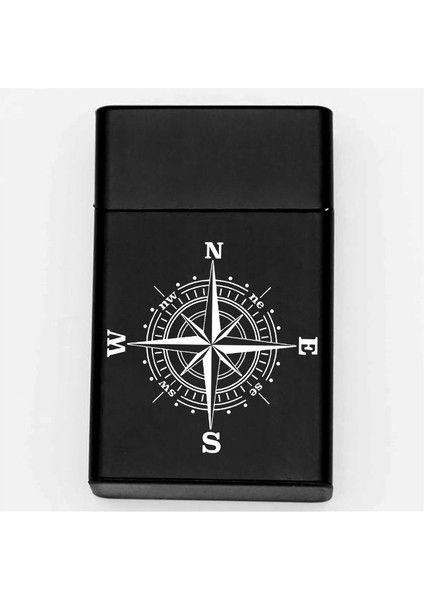 Pusula Desenli Metal Sigara Tabakası – Kişiye Özel Isimli Tütün Kutusu Hediyelik M84 fiyatları