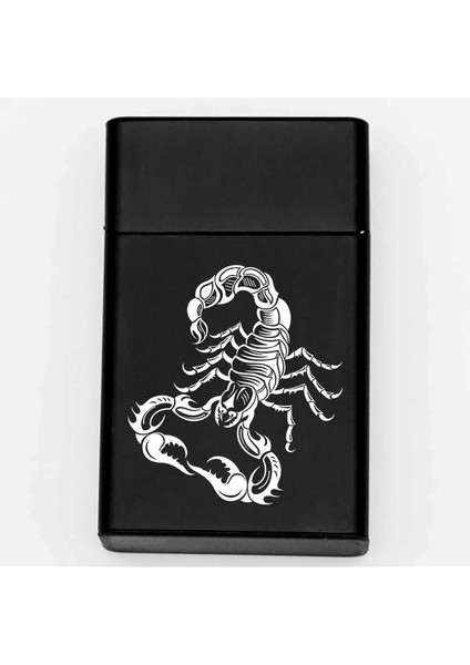 Akrep Desenli Metal Sigara Tabakası – Kişiye Özel Isimli Tütün Kutusu Hediyelik fiyatları