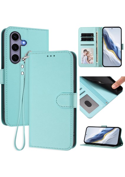 Samsung Galaxy S24 / Galaxy S25 Deri Cüzdan Standı Telefon Kılıfı Bilek Kayışı ile (Yurt Dışından) fiyatları