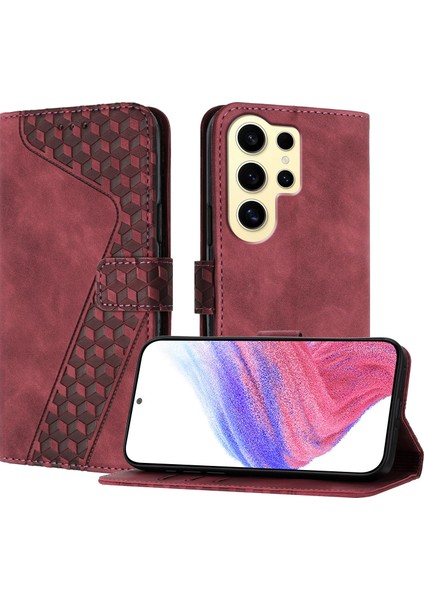 Samsung Galaxy S24 Ultra Deri Cüzdan Standı Darbeye Dayanıklı Telefon Kılıfı (Yurt Dışından)