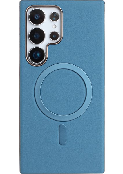 Samsung Galaxy S24 Ultra Elektrokaplama Pu + Tpu Telefon Arka Kapağı Magsafe ile Uyumlu (Yurt Dışından)