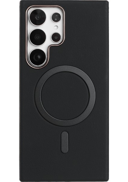 Samsung Galaxy S23 Ultra Elektroliz Pu + Tpu Telefon Arka Kapağı Magsafe ile Uyumlu (Yurt Dışından)