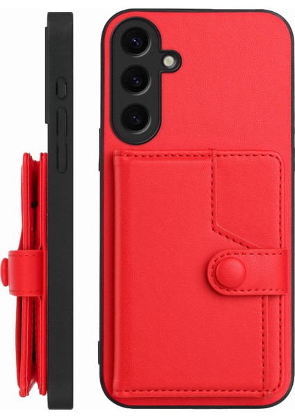 Samsung Galaxy S24 Plus Rfıd Engelleme Kart Tutucu Kickstand Tpu + Pu Deri Telefon Arka Kapağı (Yurt Dışından) fiyatları