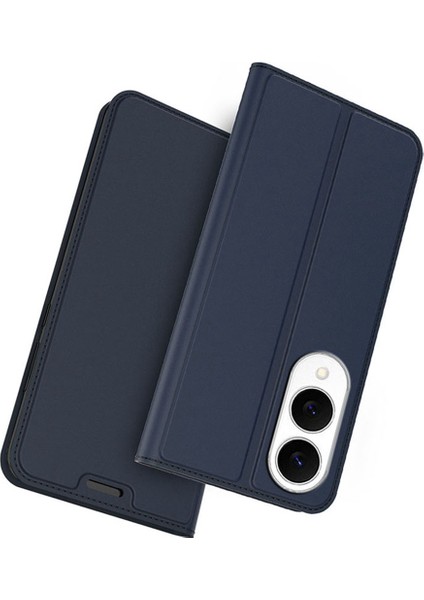 Samsung Galaxy S25 Edge Pu Deri Telefon Kılıfı Kart Tutucu Standlı (Yurt Dışından)