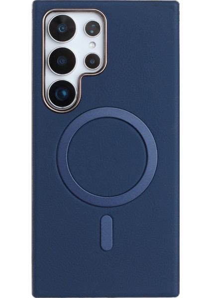 Samsung Galaxy S25 Ultra Elektrokaplama Pu + Tpu Telefon Arka Kapağı Magsafe ile Uyumlu (Yurt Dışından)