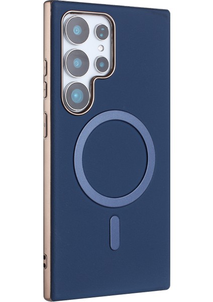 Samsung Galaxy S25 Ultra Elektrokaplama Pu + Tpu Telefon Arka Kapağı Magsafe ile Uyumlu (Yurt Dışından) fiyatları