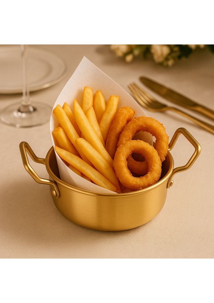 Saplı Gold Sunumluk & Meze Sunumluk Çelik 1 Adet 12 cm Stainless Steel fiyatları